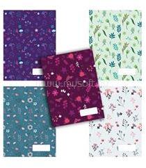 Patria Fancy Florals A4 40lapos kockás színes füzet (P1111-1686) (P1111-1686)