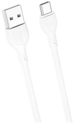 XO Design Cablu de date si Incarcare XO Design NB200 USB la USB Type-C 1m 2.1A Alb
