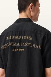 AllSaints риза мъжка от лен DUNLOE (M115SE)
