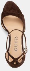 Guess сандали с висок ток от велур SEENA (FLTSEE.SUE03.BROWN)