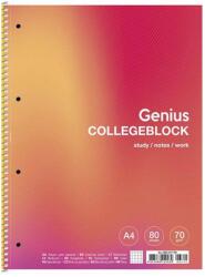 Shkolyaryk Publishing House Genius Spirálfüzet A4+ kockás 80 lap keményfedeles vegyes SB806715K (SB806715K)