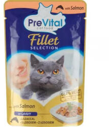 PreVital Naturel zacskó lazac 85g
