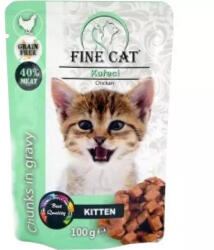  FineCat zsebkendős kiscicának csirkés gabonamentes /22/ 100g