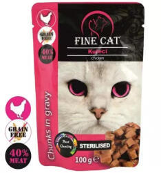  FineCat tasak sterilizált csirke gabonamentes /22/ 100g