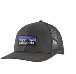 Patagonia P-6 Logo Trucker Hat baseball sapka szürke