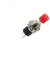 Somogyi Elektronic Mini Nyomógombkapcsoló - 1 Áramkör - Piros - Ø7mm (SP 02/RD)