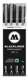 MOLOTOW Blackliner Etui Set 3 4 buc (MLW732)