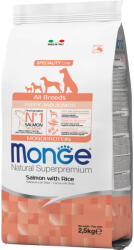 Monge Speciality Line Puppy & amp; Junior Monoprotein Száraz Kutyatáp (Lazac és Rizs) - 2, 5 kg (149231)