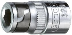 GEDORE 1/4" négyszög - 1/4" hatszög bit-adapter krómozott 23 mm 1802032 1649329 (1649329)
