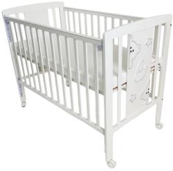 Azaria Pătuț pentru bebeluși cu grilaj mobil și saltea Azaria - RIO, 60 x 120 cm (524125065)