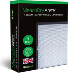 MEACO Filtre HEPA H13 pentru dezumidificatoare Arete 10L/12L set 3 bucati alb (aretehepa10l/12leu)