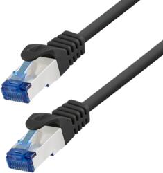 LogiLink Patch Cord Logilink C6A033S, S/FTP, Cat. 6a, 1 m, Black (C6A033S)
