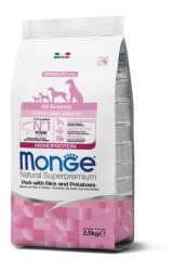 Monge Speciality Line Puppy & amp; Junior Monoprotein Száraz Kutyatáp (Sertés, Rizs és Burgonya) - 2, 5 kg (149237)