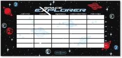  Space Explorer órarend, 23x11cm, kétoldalas, Ars Una - pepita - 95 Ft