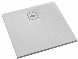 Schedline Protos White Stone cădiță de duș pătrată 100x100 cm alb 3SP. P1K-100100/B/ST-M1/B/ST (3SPP1K100100BSTM1BST)
