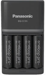 Eneloop K-KJ55HCD40E akkumulátor gyorstöltő 4 db 2500mAh AA akkumulátorral (K-KJ55HCD40E)