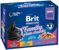  Brit Premium 24x100g Brit Premium Cat Family Plate nedves macsktáp