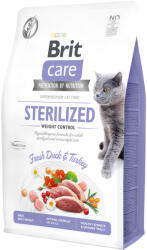 Brit 2kg Brit Care Sterilized Weight Control kacsa & pulyka száraz macskatáp