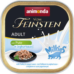Animonda Vom Feinsten 32x100g animonda vom Feinsten Adult Milkies Pulyka joghurtos szószban nedves macskatáp