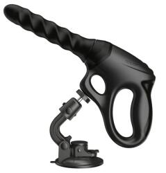 ToyJoy Vibrator Cadence PRO+ Gun cu Ventuza, Vibratii, Rotatii, Impingere, Silicon, USB, Negru Vibrator
