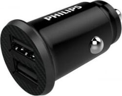 Philips autós töltő 2xusb-a 12w 12-24v (33121126) (33121126) - aqua