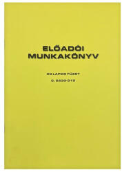  Nyomtatvány előadói munkanapló A/4 20 lapos álló - papir-bolt