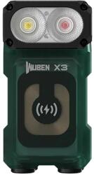WUBEN Lanternă Wuben X3 Pro Green + cutie de încărcare din aluminiu - 700 lumeni