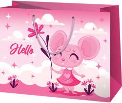 Cardex Pink egér mintás közepes méretű ajándéktáska 18x10x23cm (52363C)