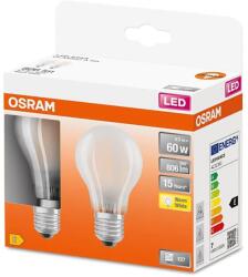 OSRAM KÉSZLET 2x LED Izzó A60 E27/6, 5W/230V 2700K - Osram 4058075132832 (P227316)