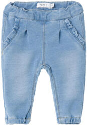 NAME IT Baggy Fit Jeans Efectul de blugi Ruffled pantaloni fată albastru/ Albastru deschis (13E19C)