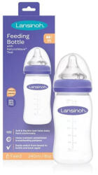 Lansinoh Biberon cu tetina cu flux mediu Natural Wave 240 ml (103EC9)