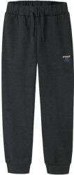 NAME IT Pantaloni trening fete pufosi, gri/negru/roz, 116-152 negru (14A638)