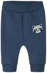 NAME IT Pantaloni trening băieți, pufosi, gri/bleu ursulet, 56-74 albastru (14A69D)