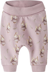 NAME IT Pantaloni trening bebe, fată pufos, crem/violet veverite, 56-74 violet (14B4CF)