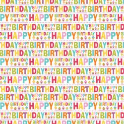 Cardex Happy Birthday feliratos csomagolópapír 100x70cm (50693)