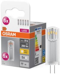 OSRAM 5 darabos szett LED izzó PIN G4/1, 8W/12V 2700K - Osram 4058075758025 (P228081)