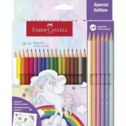 Faber-Castell : Színes ceruza készlet - 18 + 6 db-os (111221) (111221) - aqua
