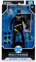 Spin Master - Figurină de colecție DC Multiverse - Jim Gordon ca Batman, 7 inch, 18 cm, McFarlane Toys, ediție 2023, articulată, Negru (681147031203) Figurina