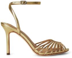 Lauren Ralph Lauren sandale cu toc cui din piele Mckayla 9BY2-OBDZSB_GLD (802P15739001.710)