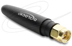 Delock LTE antenna SMA-dugó 1, 82 dBi irányítatlan, rögzített, fekete (90694)