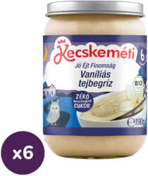 Kecskeméti Bio Vaníliás tejbegríz 6 hó+ (6x190g)