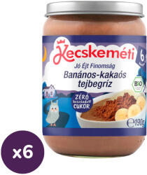 Kecskeméti Bio Banános-kakaós tejbegríz 6 hó+ (6x190g)