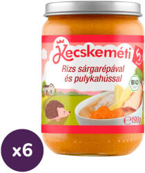 Kecskeméti Bio Rizs sárgarépával és pulykahússal 5 hó+ (6x190g)