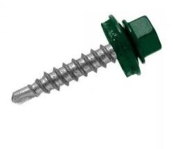 Csavarker Kft Önf. Htl lemezcsavar 4.8*35mm fához+EPDM RAL 6020 Sötétzöld
