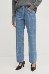 Pepe Jeans farmer STRAIGHT JEANS HW GLITTER - kék 27/30