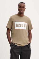 MSGM pamut póló - zöld S - answear - 26 990 Ft