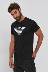 Giorgio Armani pamut póló - fekete XL - answear - 25 990 Ft