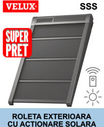 Velux SUPER PRET - Roleta exterioara solara opaca VELUX SSS MK08 78x140