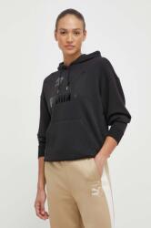 PUMA felső CLASSICS Shiny Logo Hoodie - fekete S
