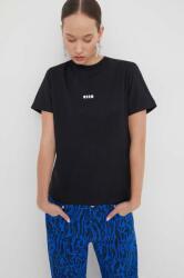MSGM pamut póló - fekete M - answear - 25 990 Ft